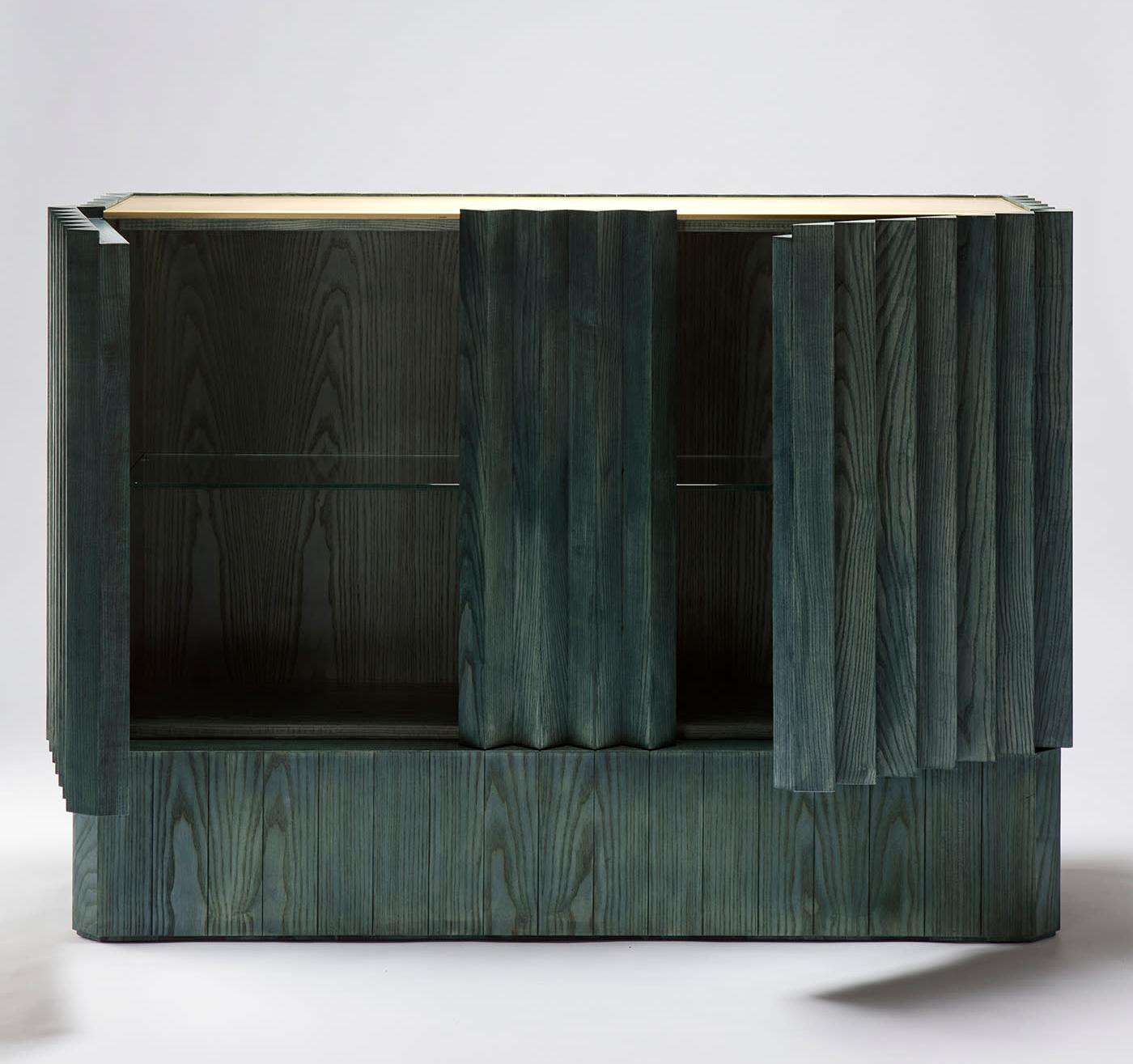 Elegant groen dressoir