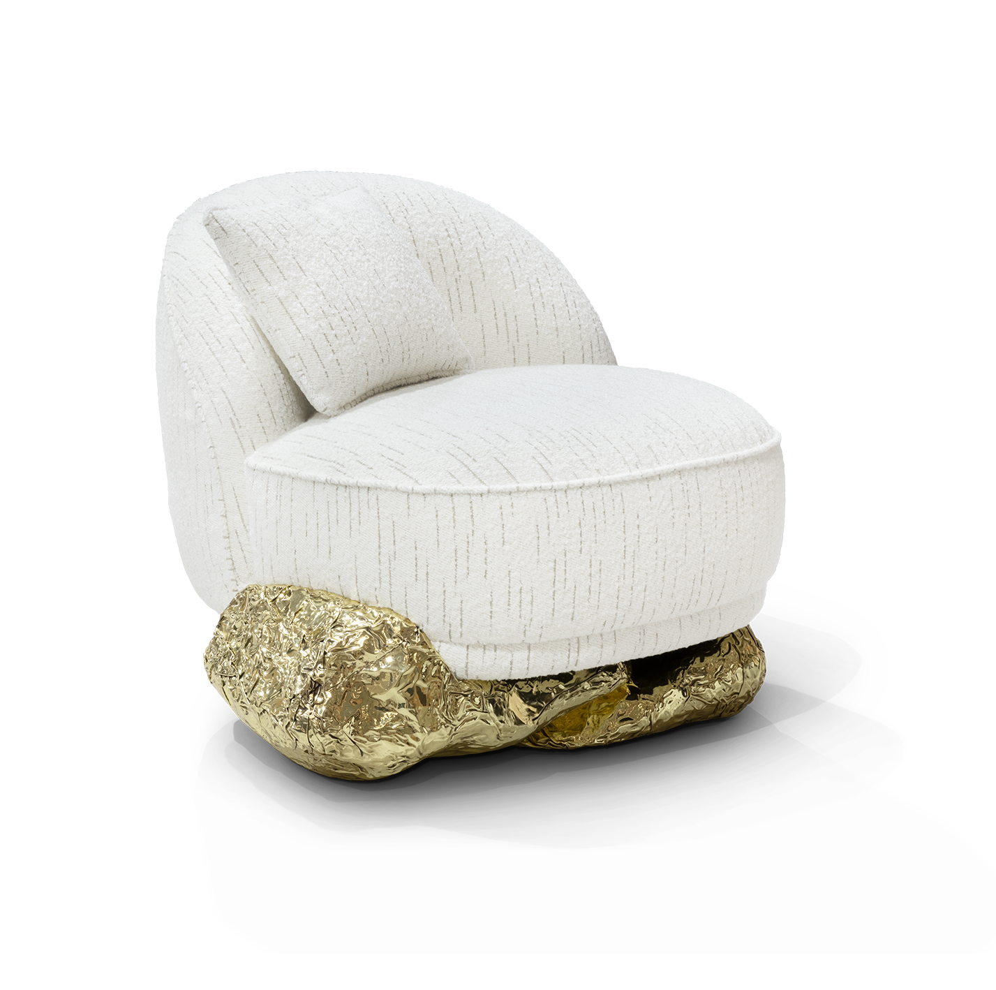 Fauteuil blanc Angora