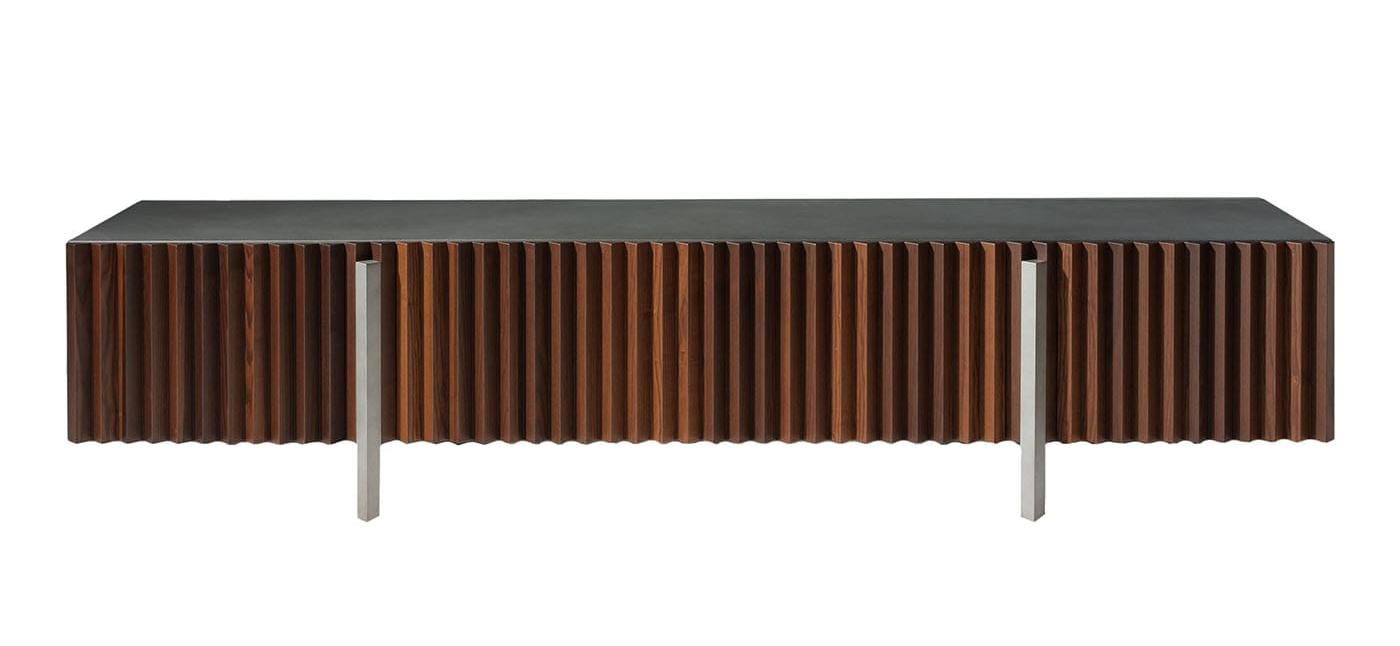 Bruin essenhout tv-dressoir