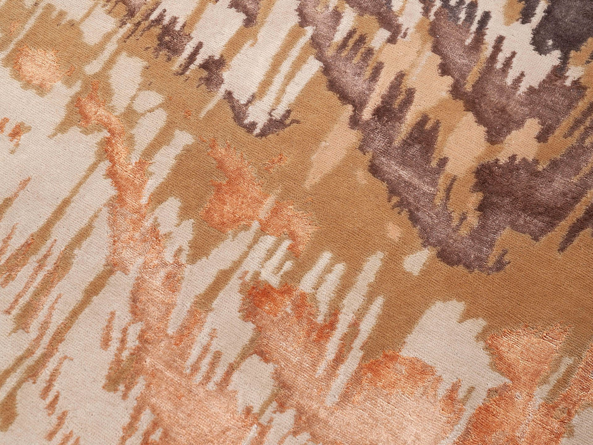 Hand-geknoopt designer vloerkleed