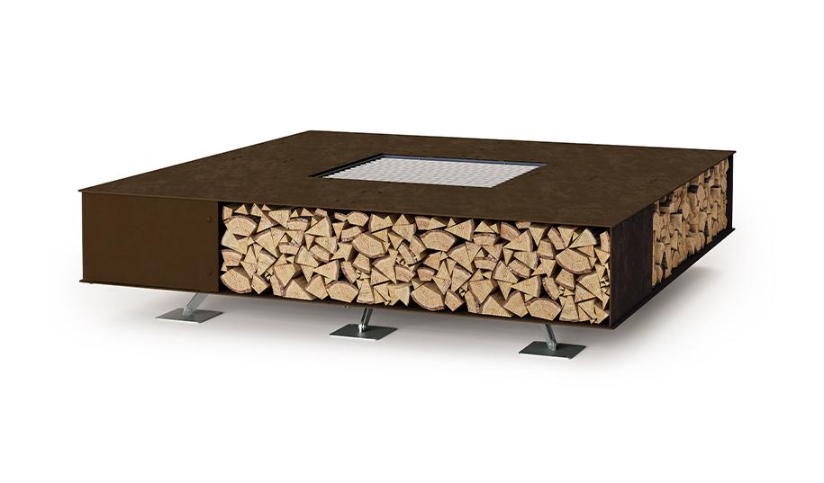 Brasero Toast | Dimensions: 125 × 125 cm | Finition: Zwart