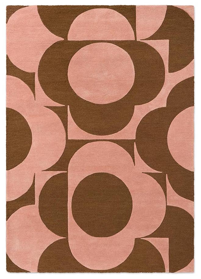 Prism Flower roze terracotta designer loper | Maat: 250 × 350 cm