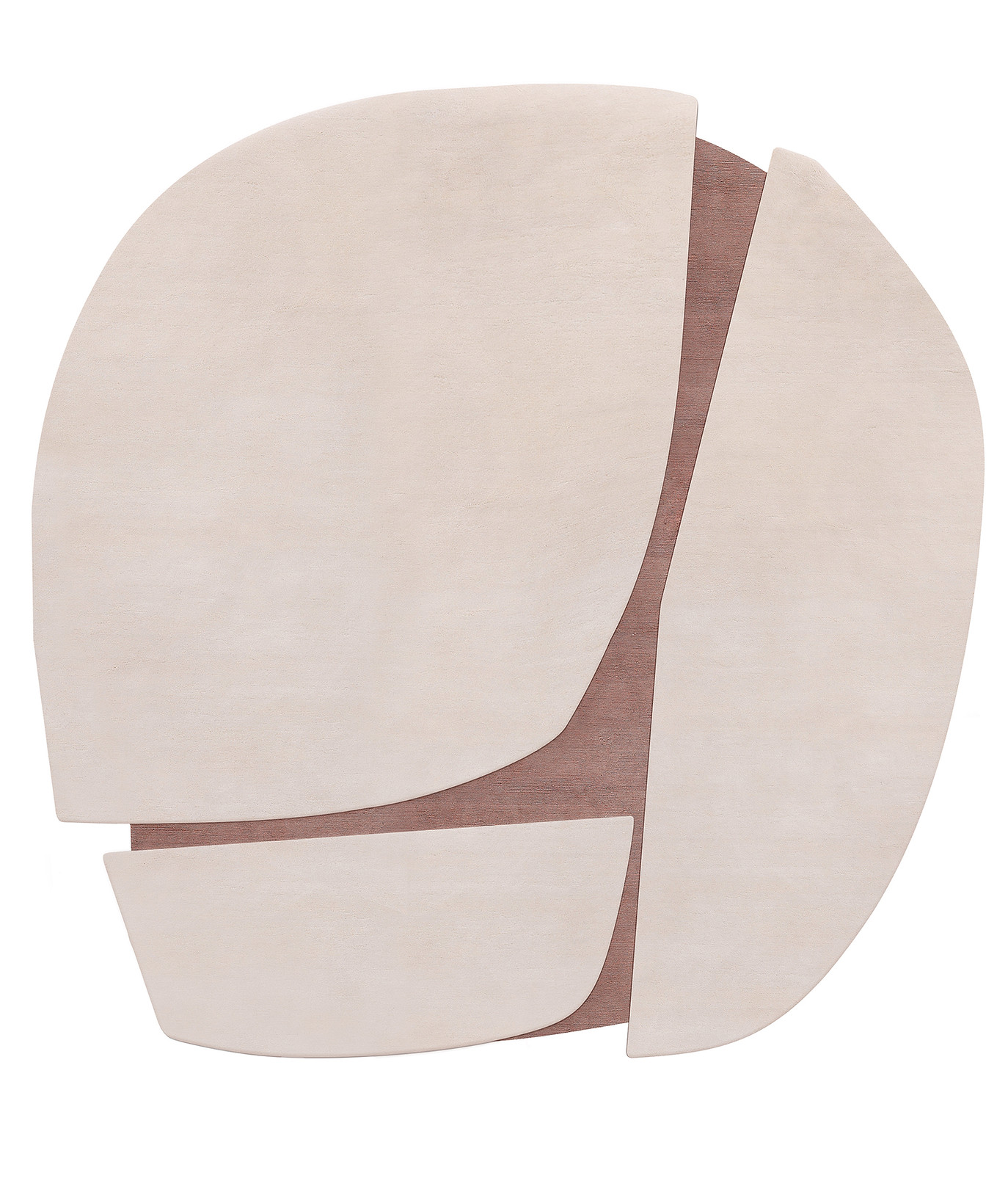 Designer roest gevormd vloerkleed | Maat: Ø 250 cm