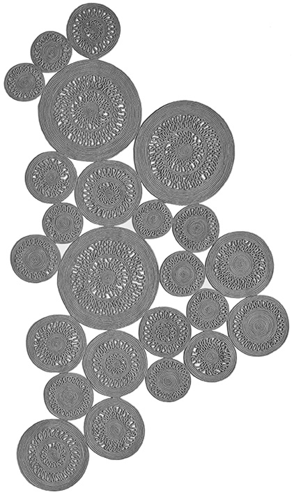 Tapis Rope intérieur/extérieur gris | Taille: 160 × 230 cm