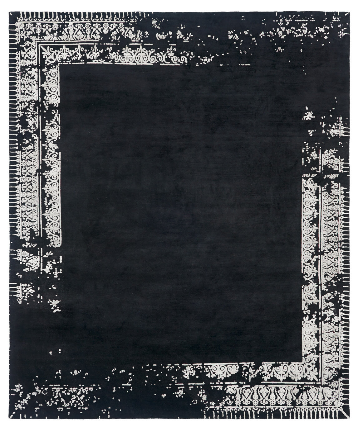 Ferrara Special Border zwart tapijt | Maat: 450 × 550 cm
