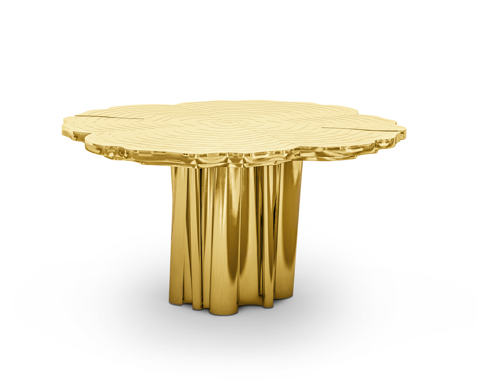 Ambachtelijke ronde eettafel