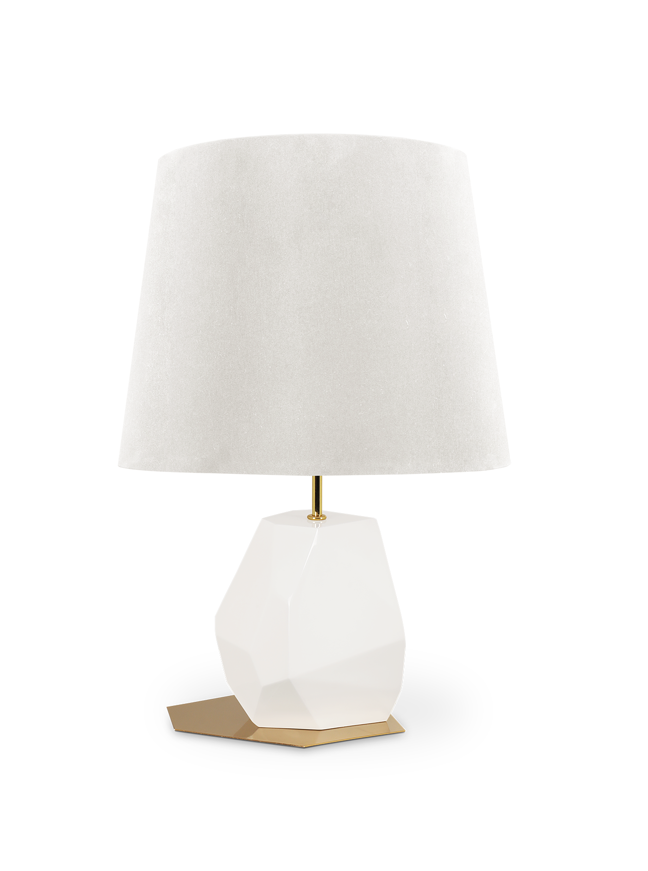 Petite lampe de table Essence blanche