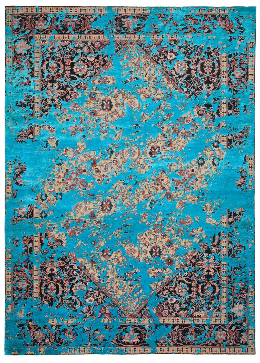 Tapis Serapi Queensbury Double Sky neonphirozy | Taille: 200 × 300 cm