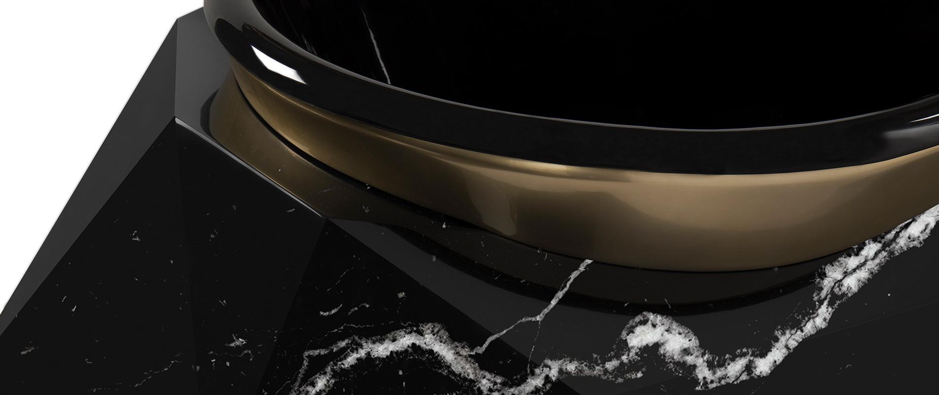 Baignoire Gemstone en marbre composite