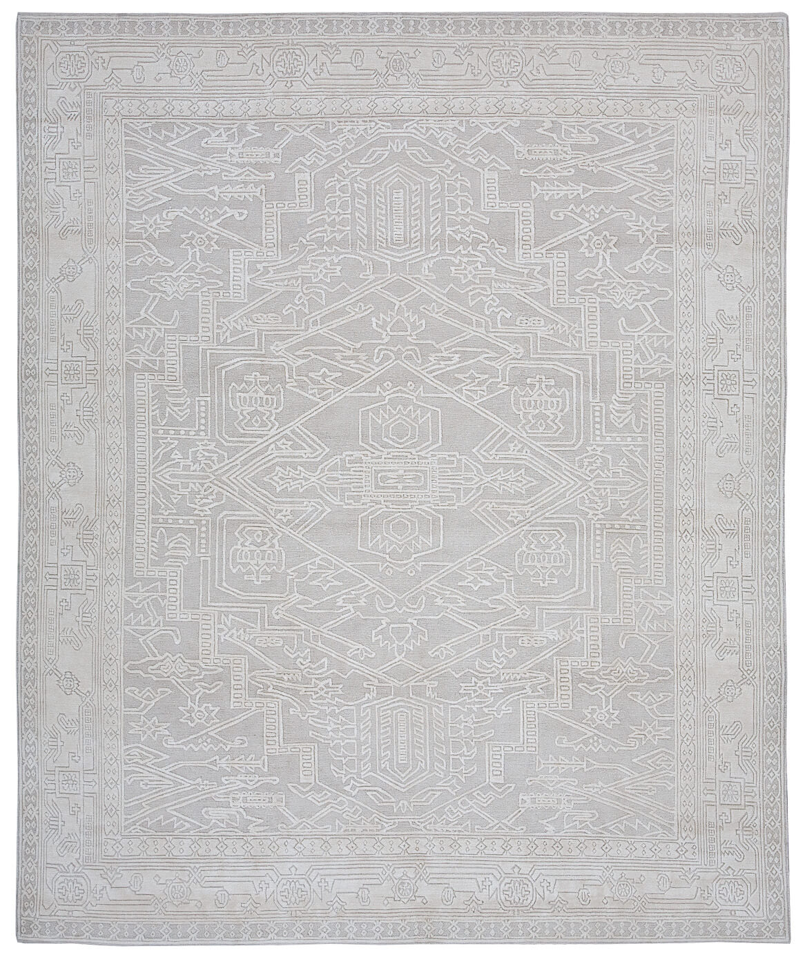 Heriz lichtgrijs vloerkleed | Maat: 200 × 300 cm