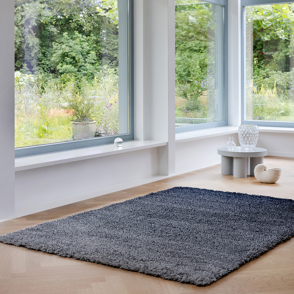 Tapis Shade High argent/nuit polaire | Taille: 170 × 240 cm