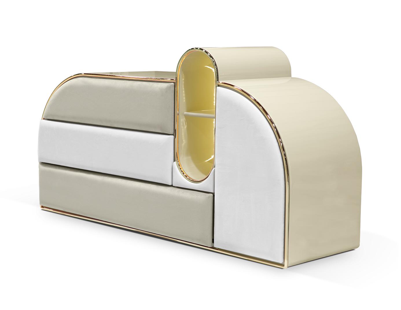 Commode triple Barbe à papa