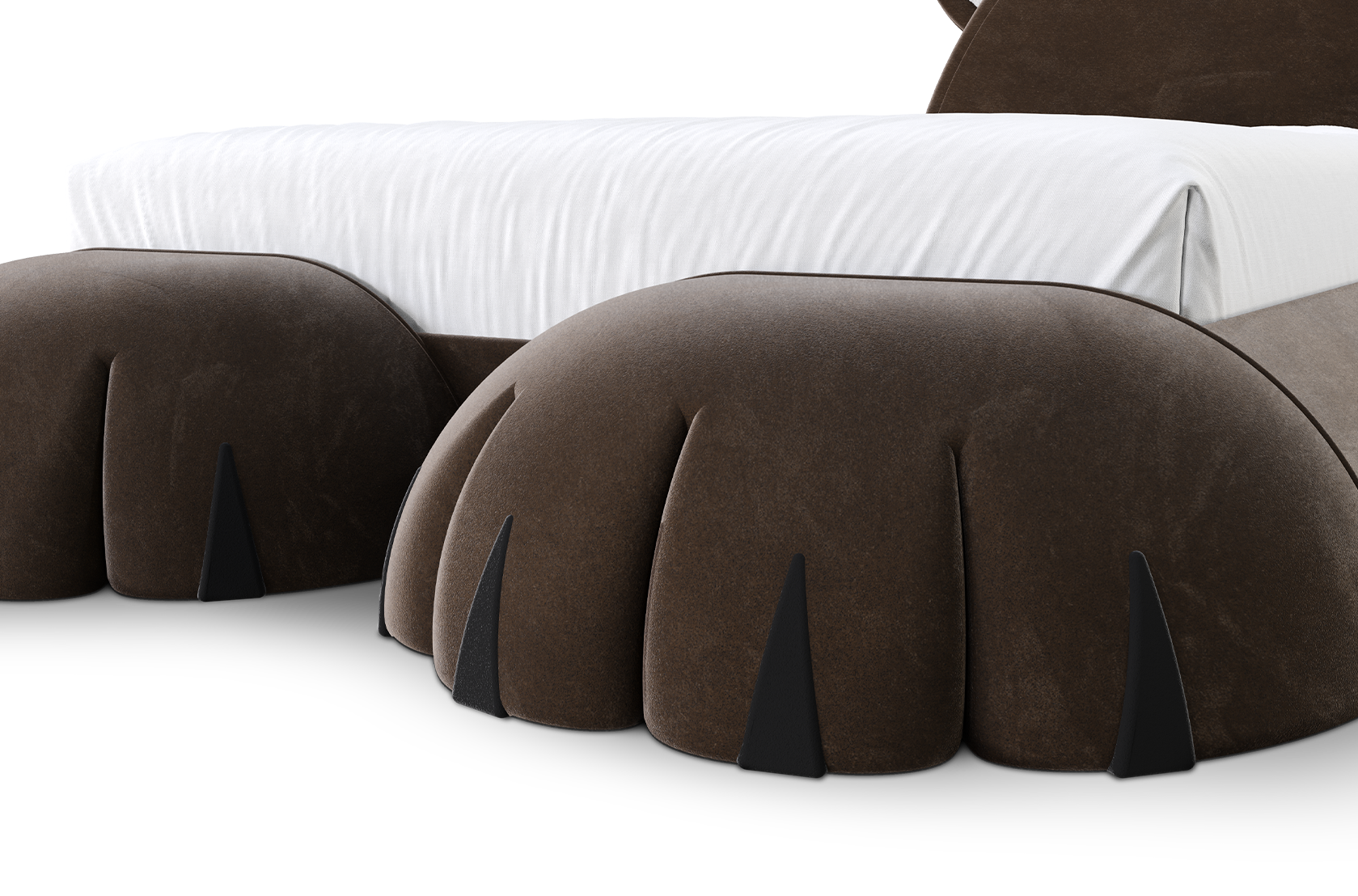 Pluizige welp bed
