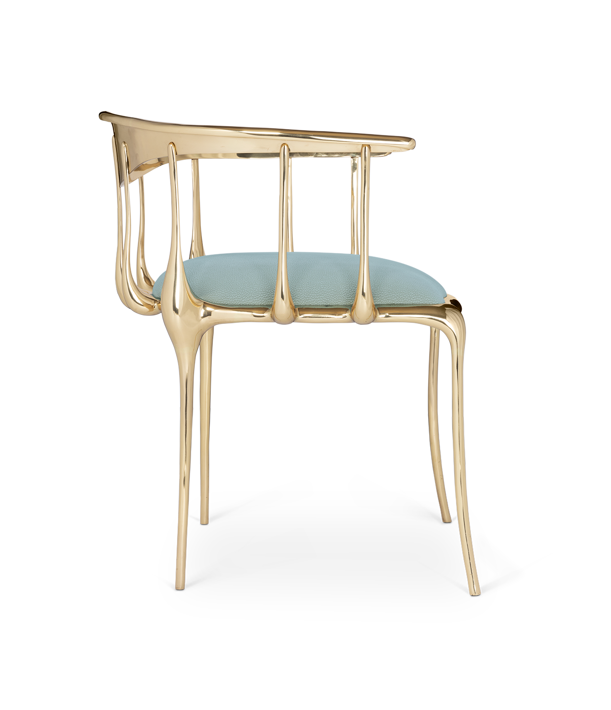 Chaise de luxe bleu clair