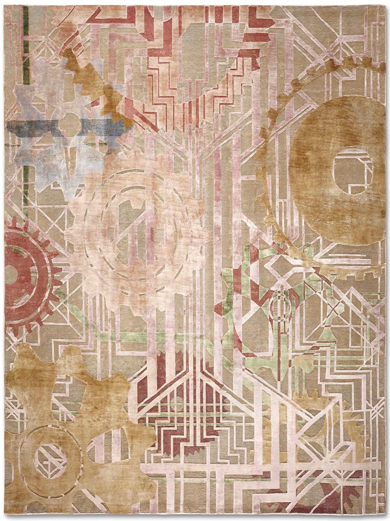 Tapis de luxe fait main Quiet Color
