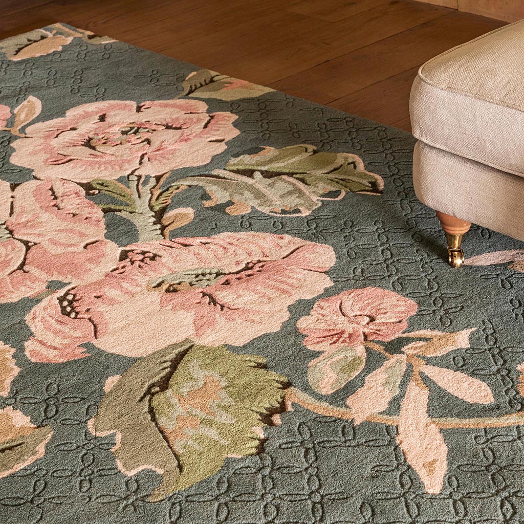 Aylworth Trail varengroen tapijt | Maat: 140 × 200 cm