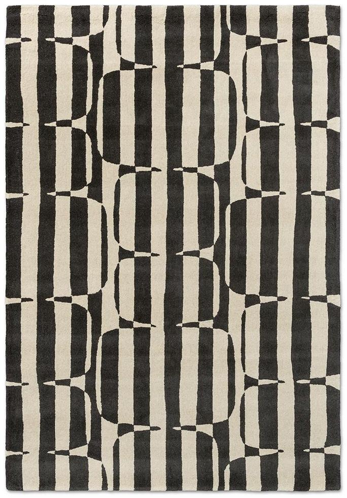 Tapis Lohko Stripe charbon | Taille: 200 × 280 cm