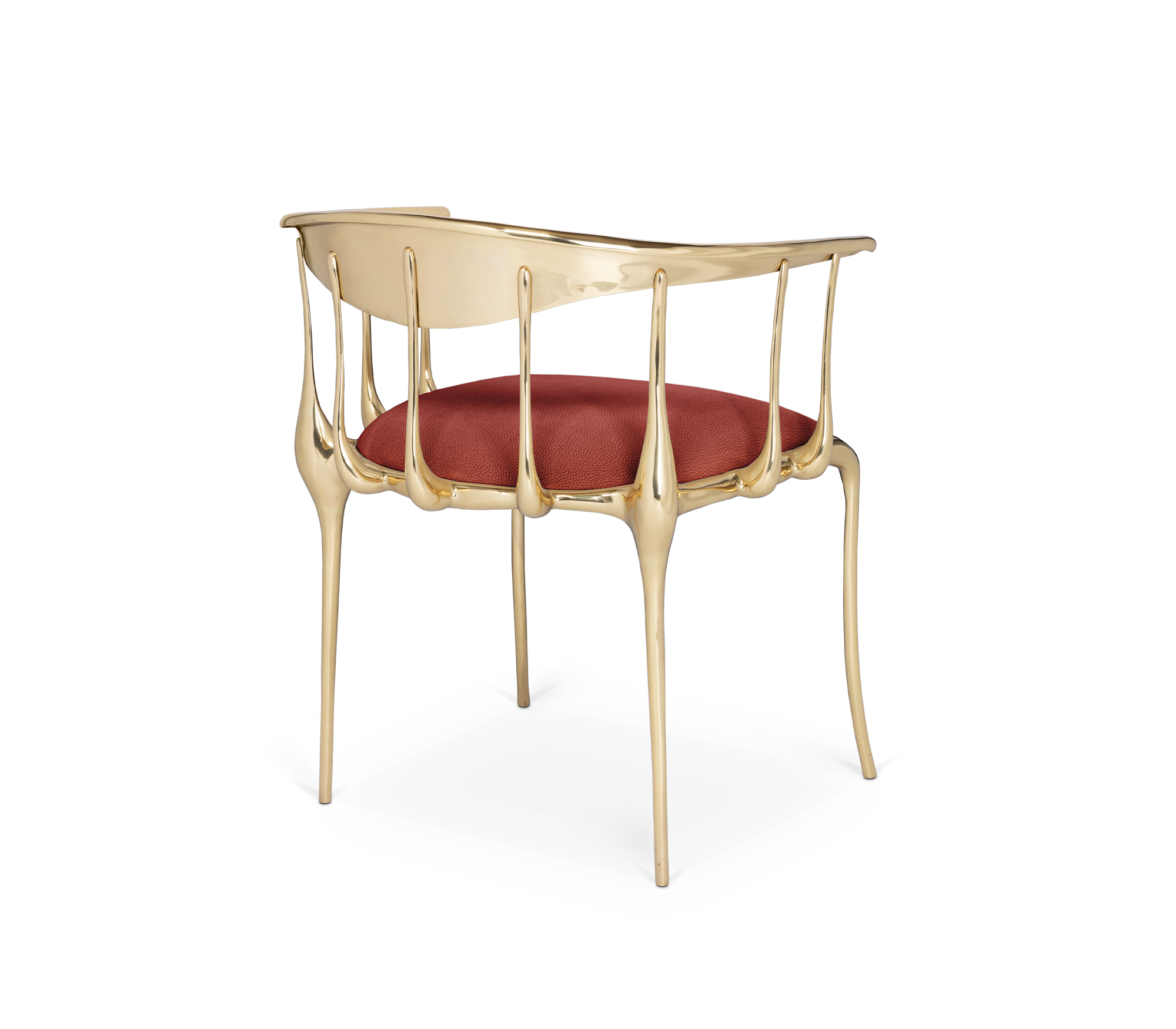 Chaise de luxe bordeaux