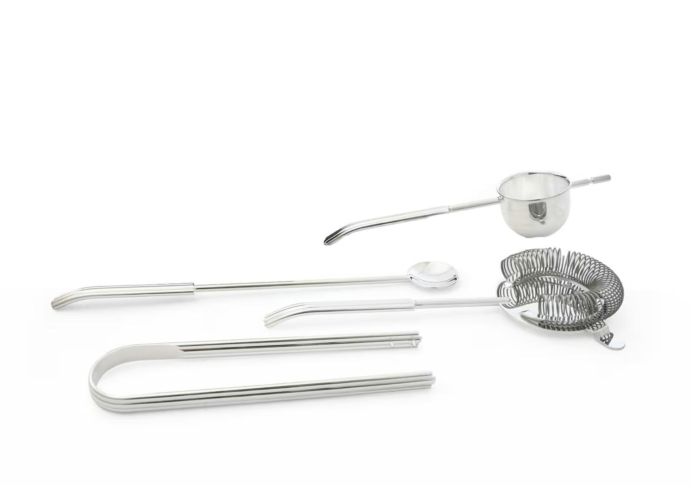Verzilverde professionele barset