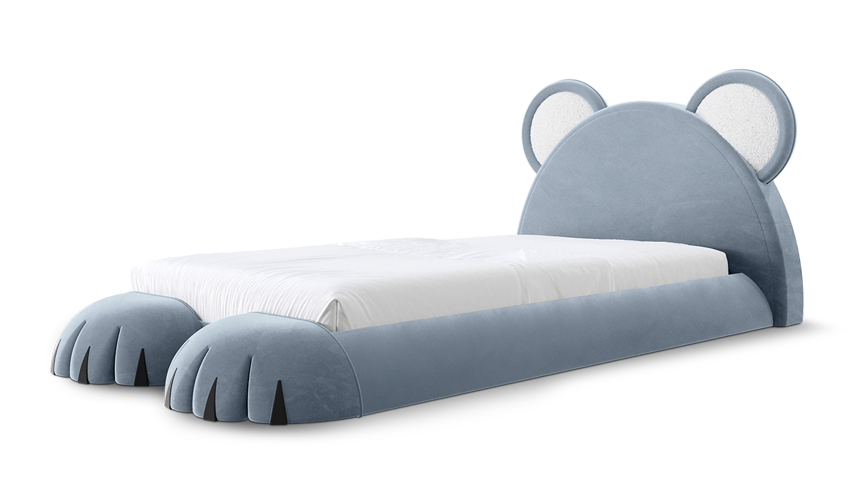 Pluizige welp bed