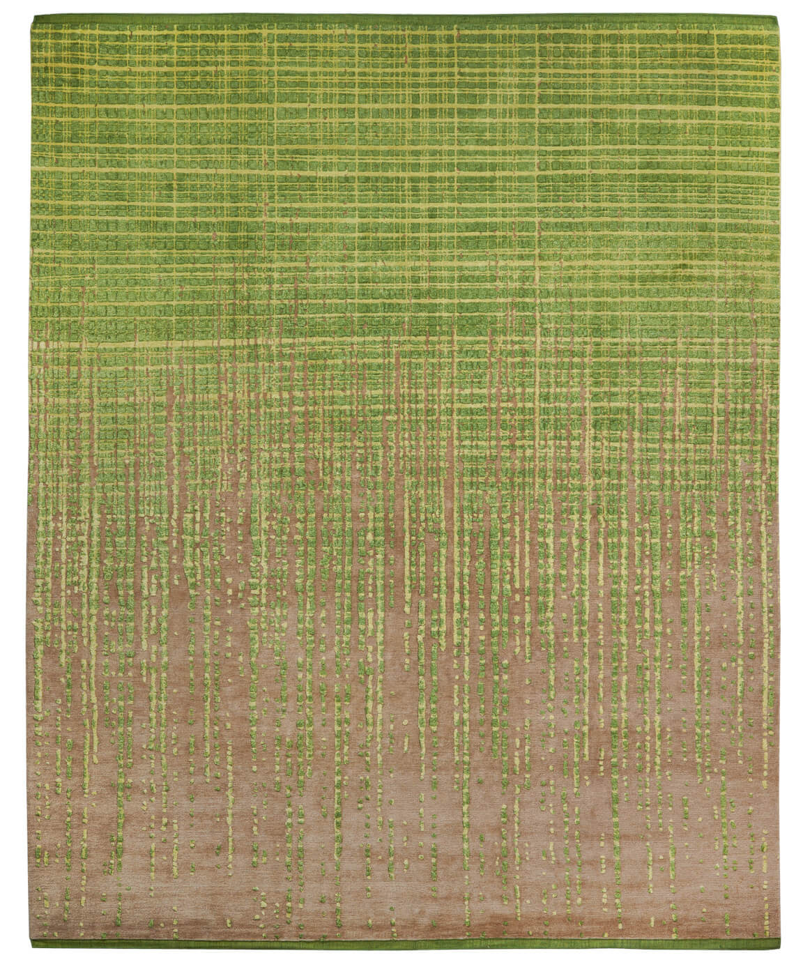 Grid Vendetta groen vloerkleed