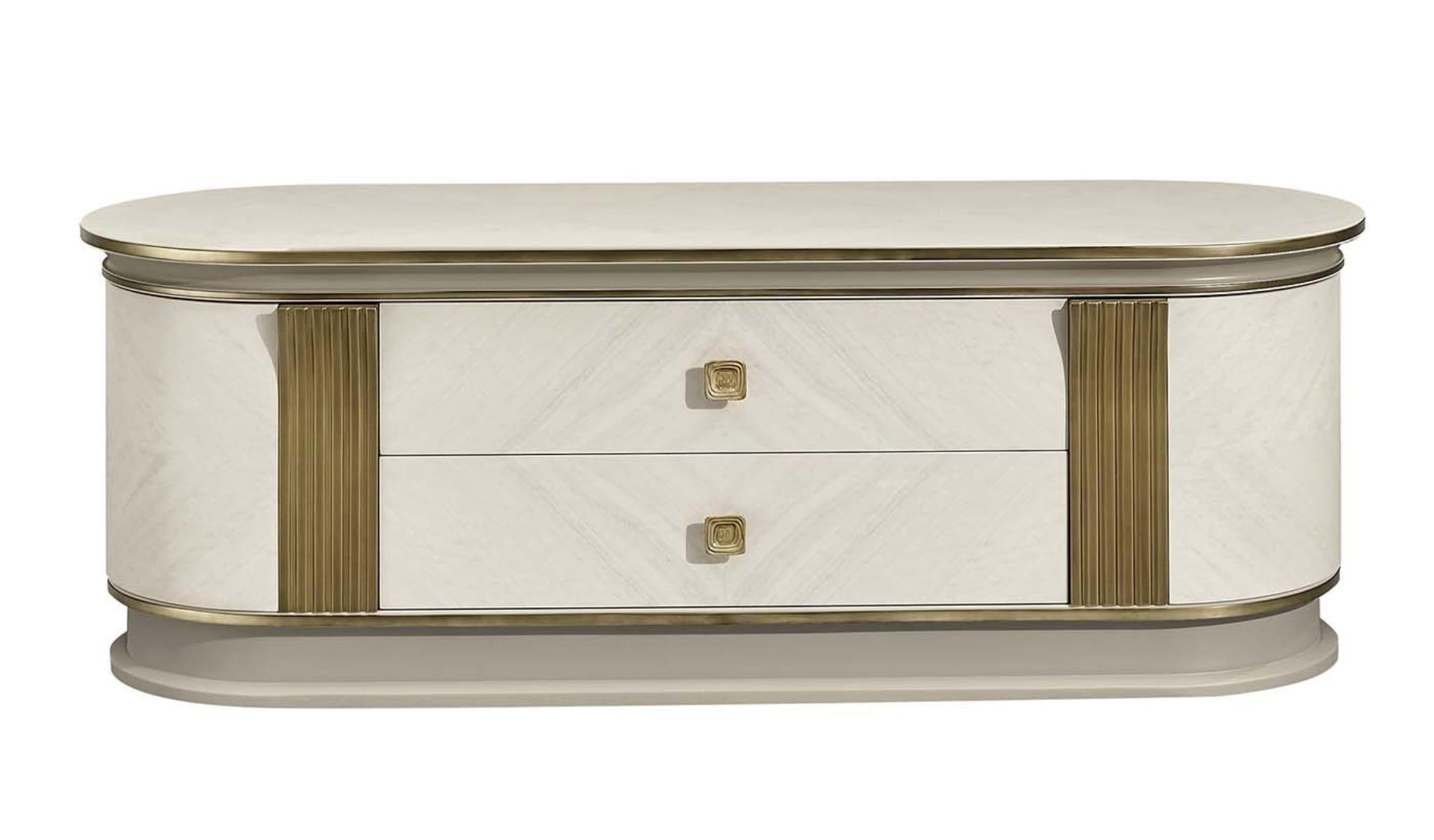 Elegance wit en goud tv-meubel