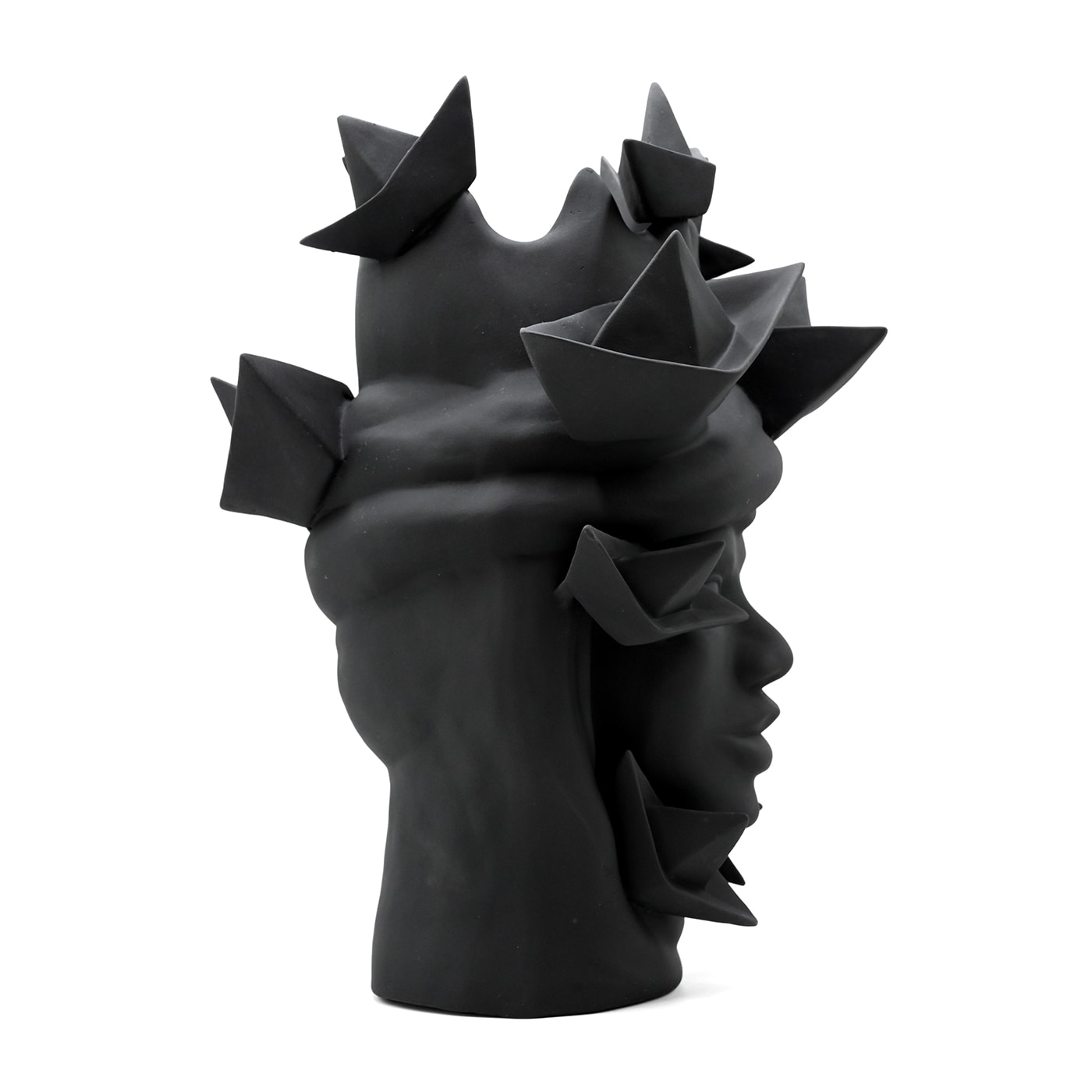 Sculpture gris foncé Moorkop