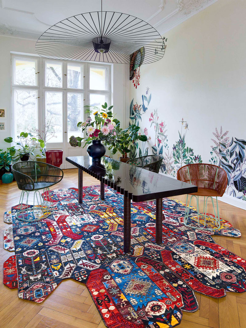 Tapis de luxe fait main Multishape
