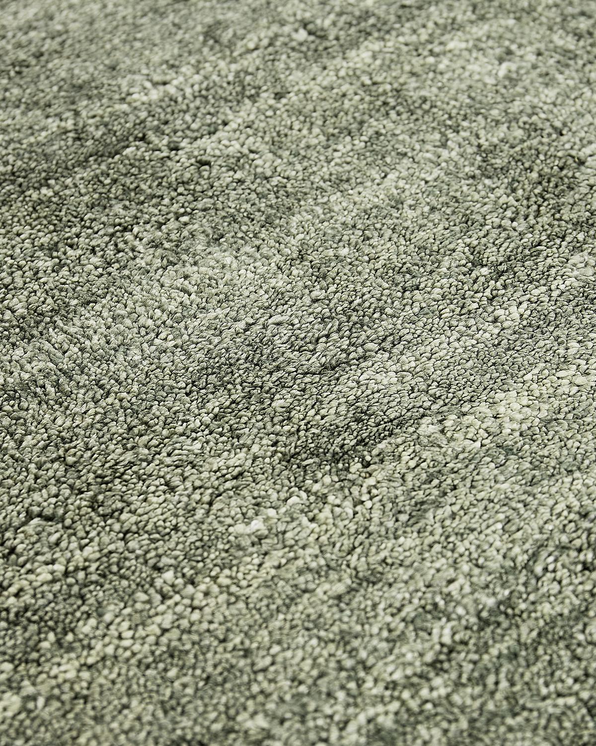 Puur groen bamboezijde tapijt | Maat: 250 × 300 cm