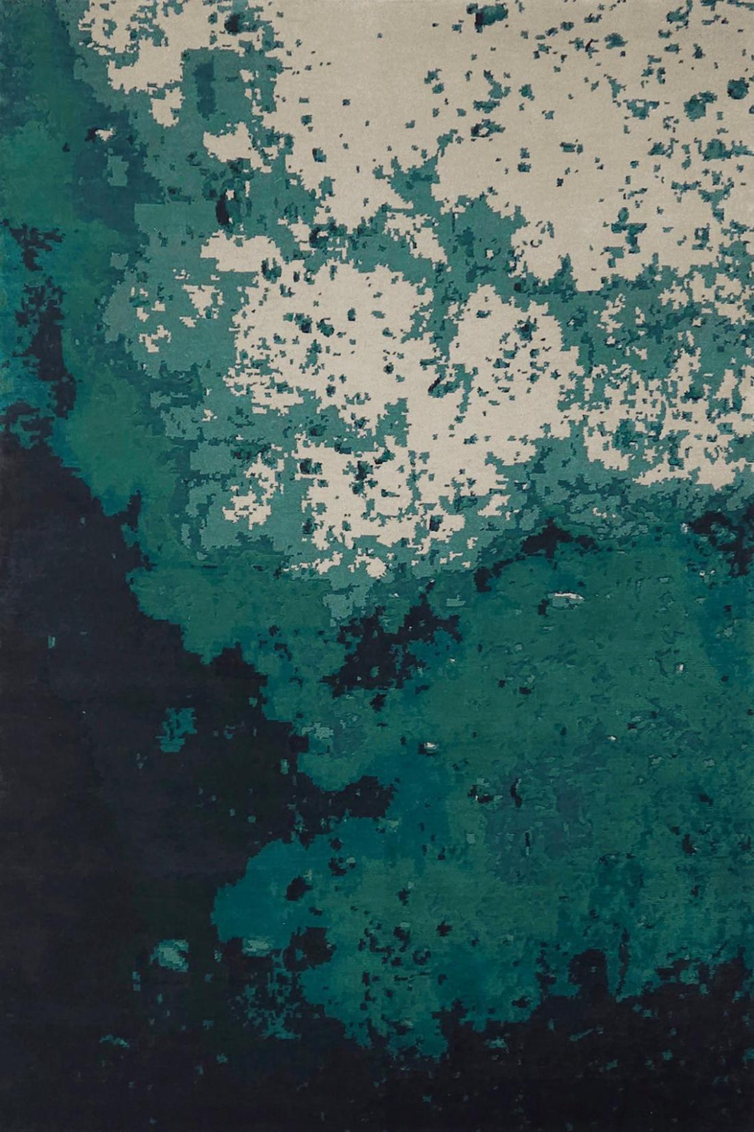 Tapis Dip Deep turquoise | Taille: 250 × 350 cm