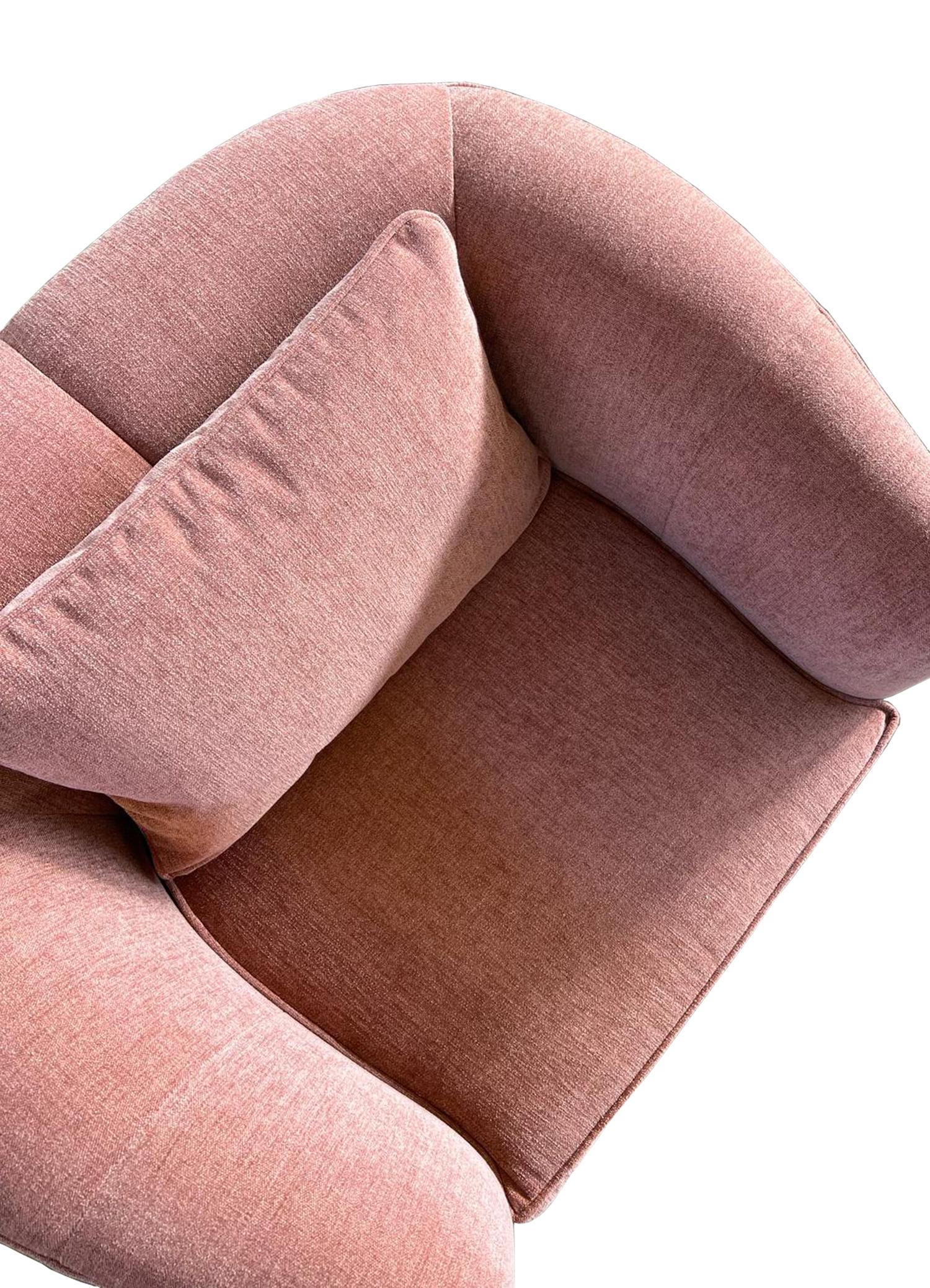 Gaia roze compacte fauteuil