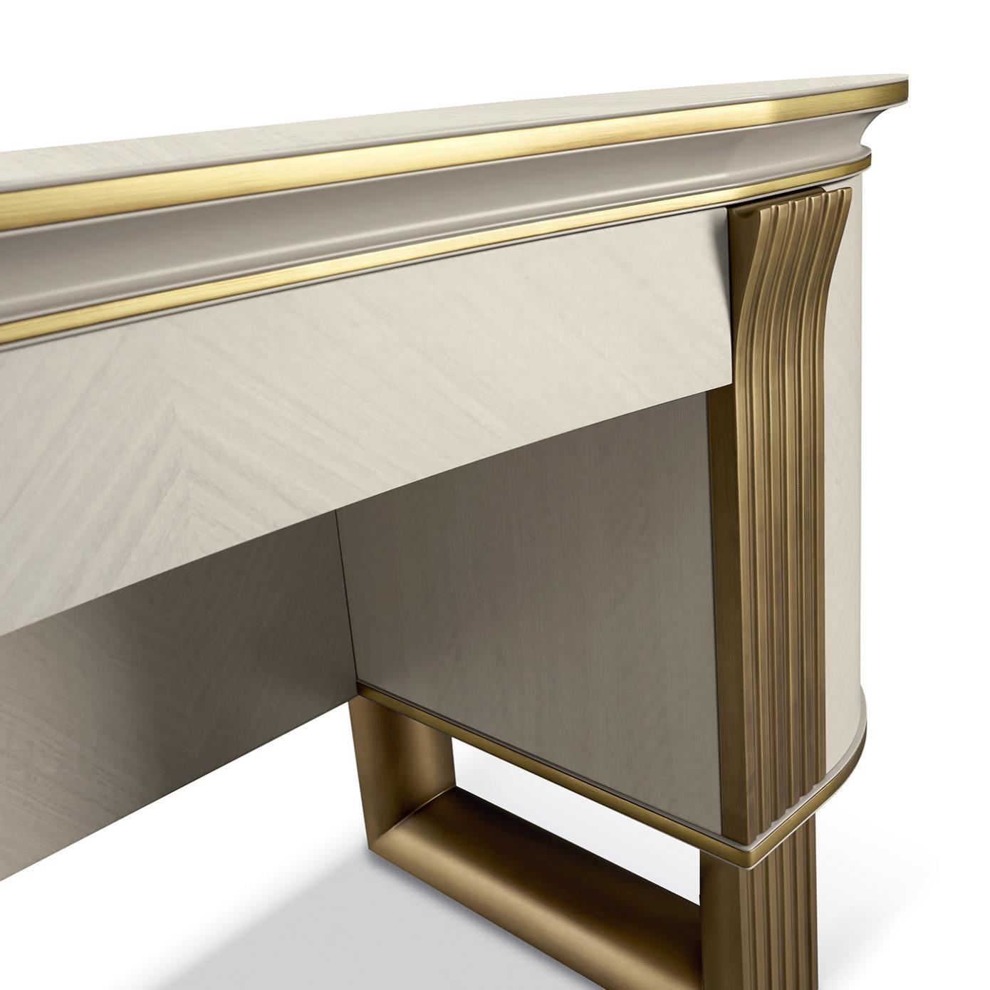 Oliver wit/gouden kaptafel | Configuratie: Met spiegel