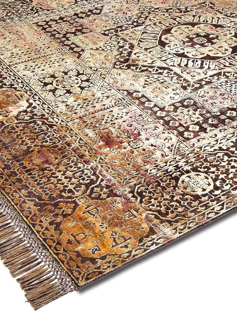 Tapis tissé main Strawberry Gold