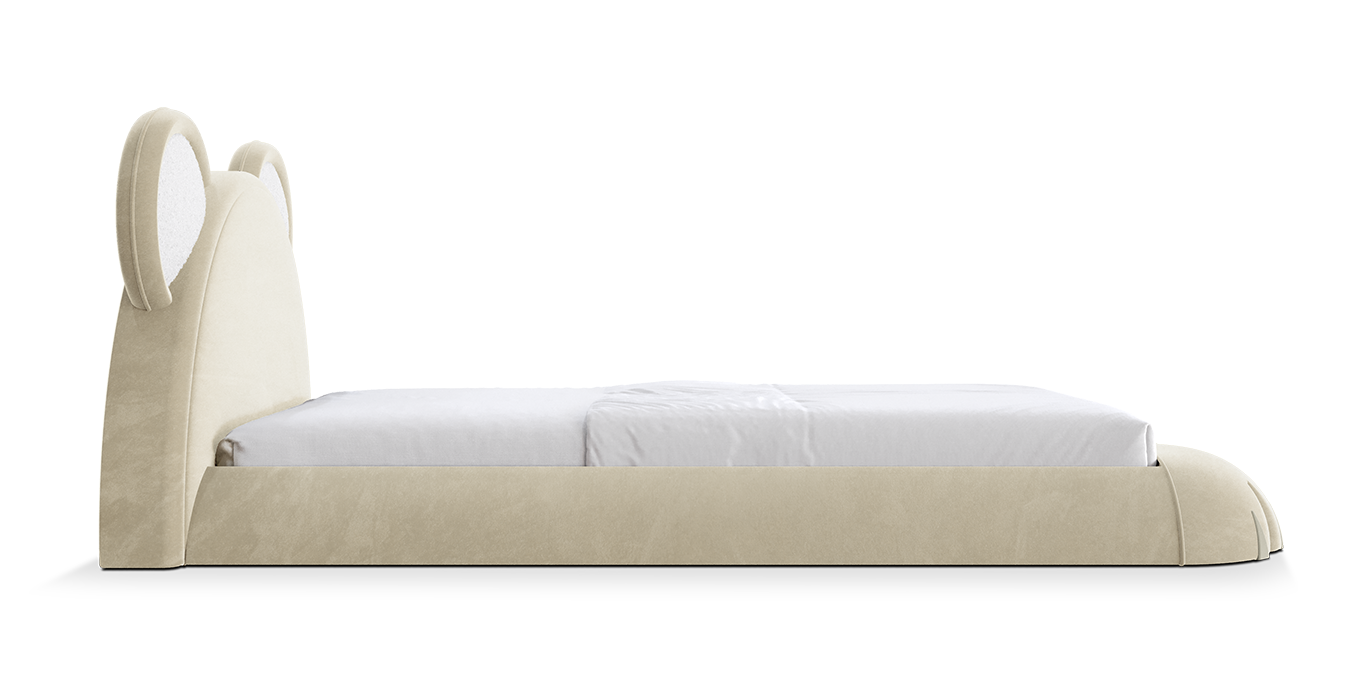 Pluizige welp bed