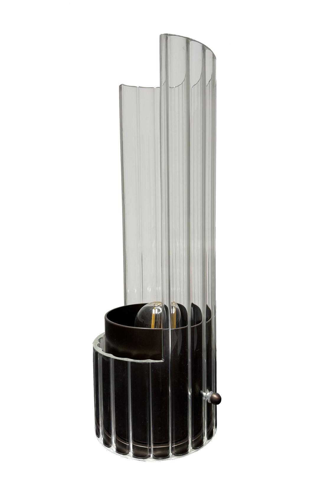 Lampe de table en verre Bon Ton