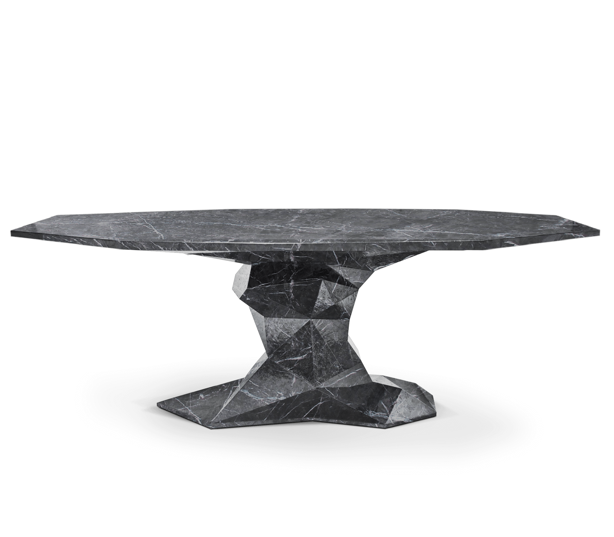 Table à manger luxueuse Bonsai en marbre artificiel