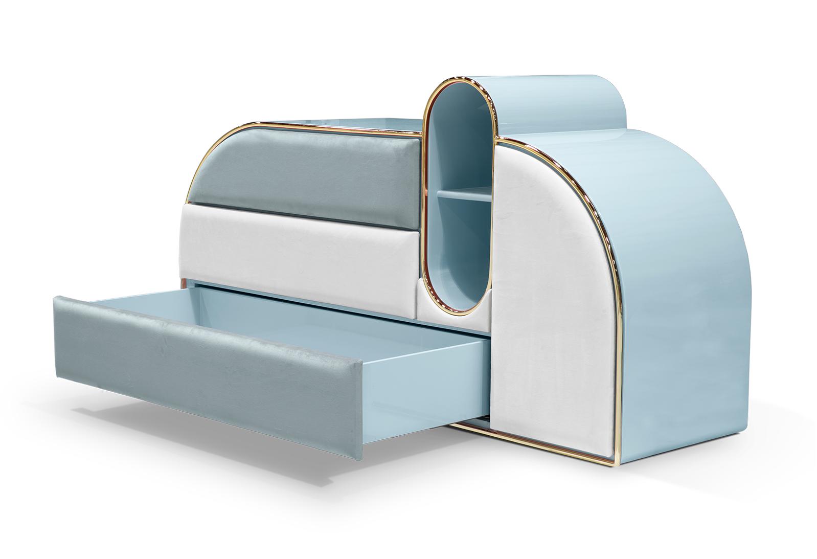 Commode triple Barbe à papa