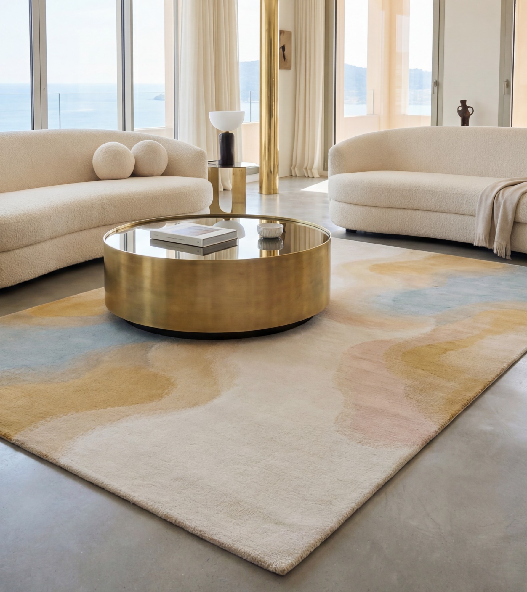 Tapis Fluid Lines Sand
