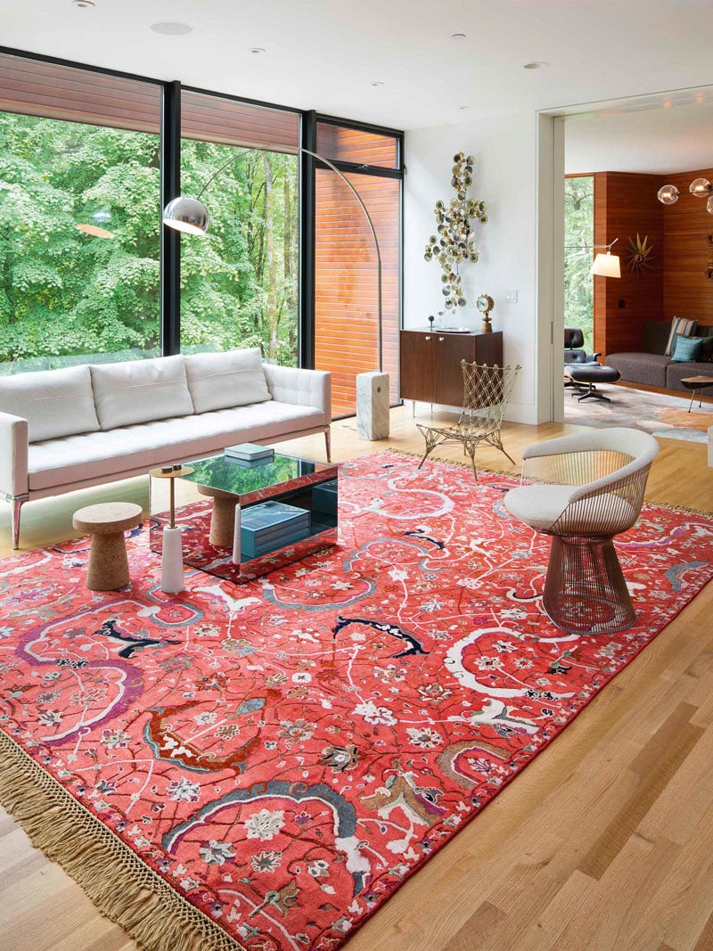 Tabriz Red luxe vloerkleed
