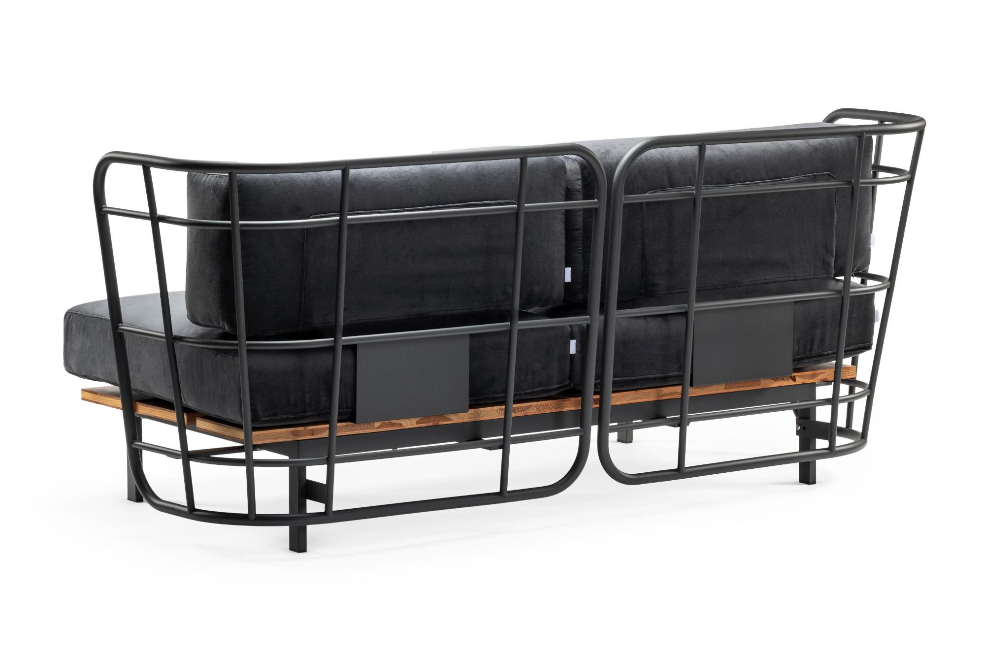 Jujube D zwarte loungebank
