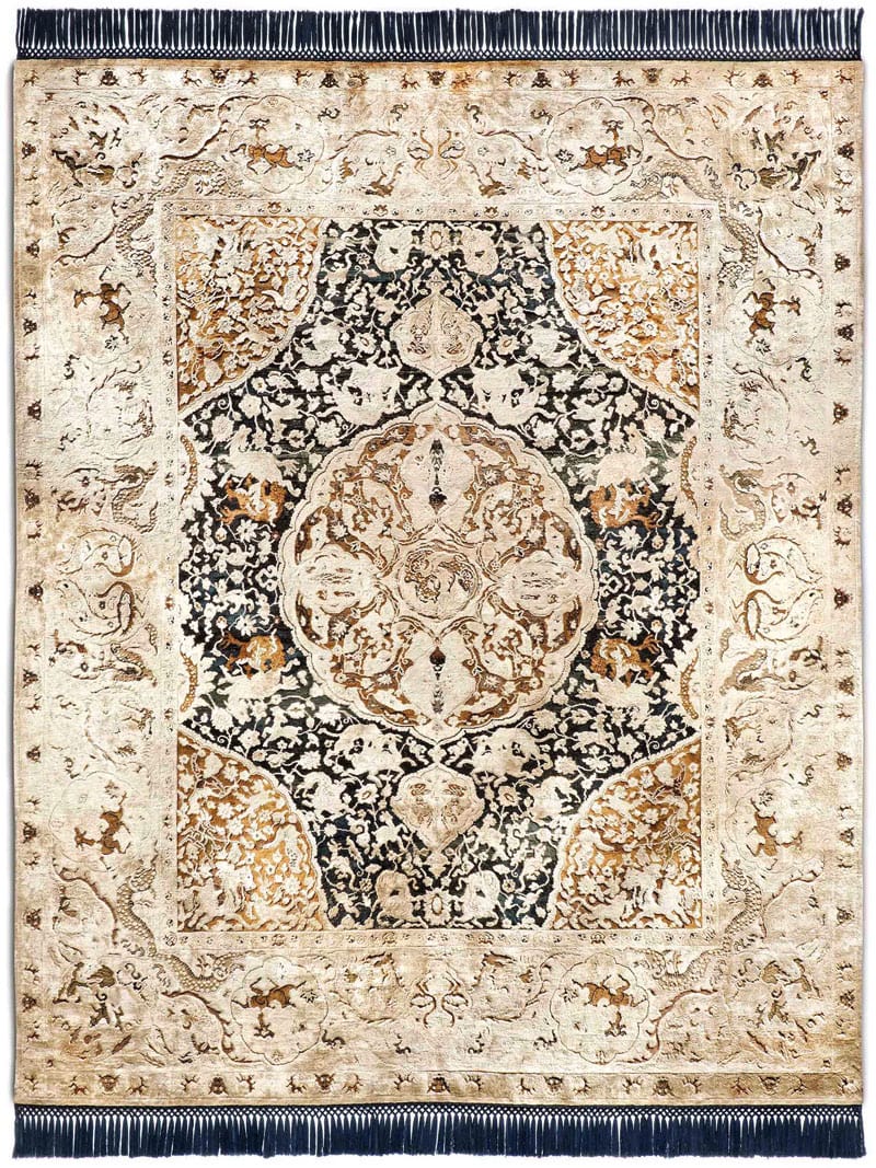 Tapis de luxe noué à la main Gold