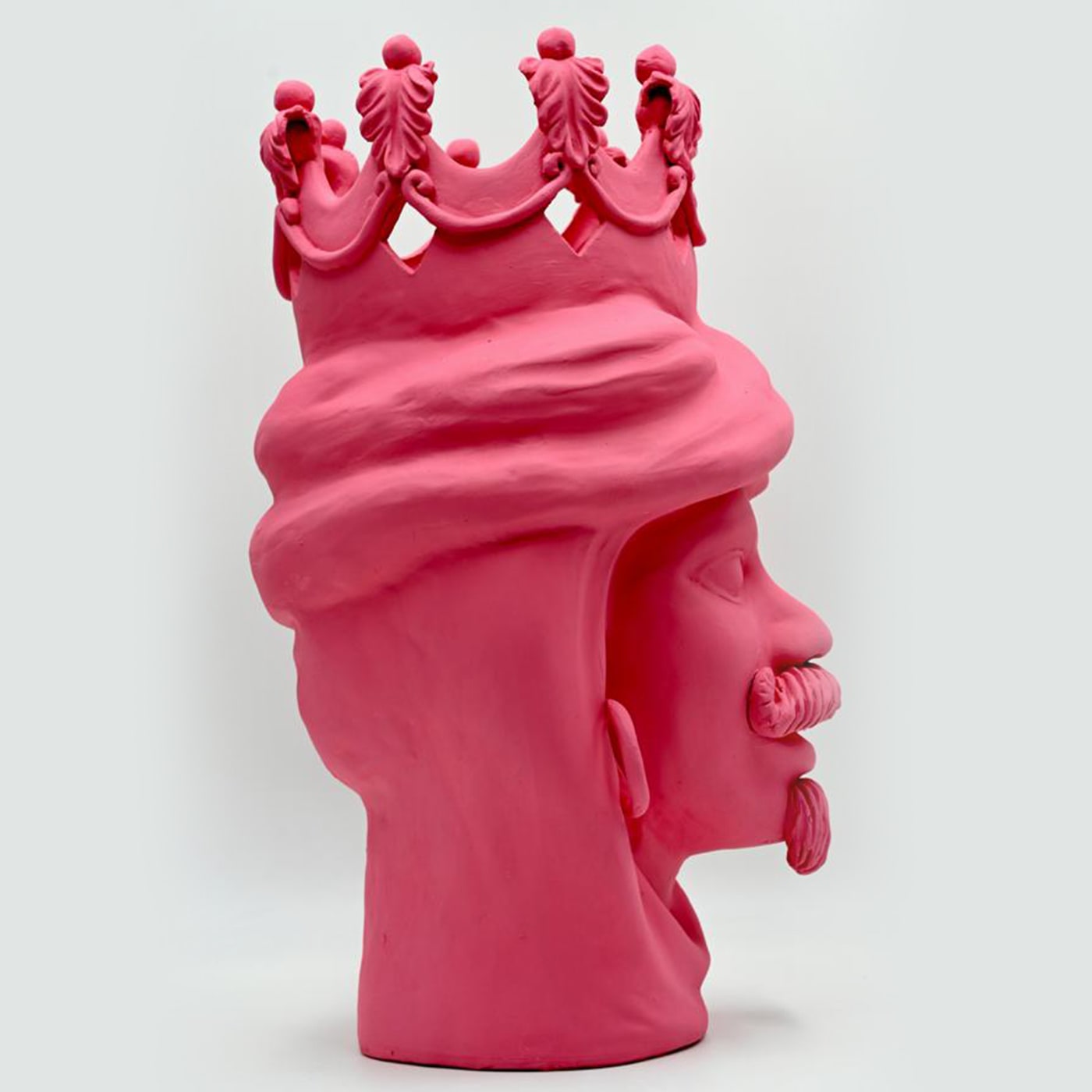Moorkop roze sculptuur