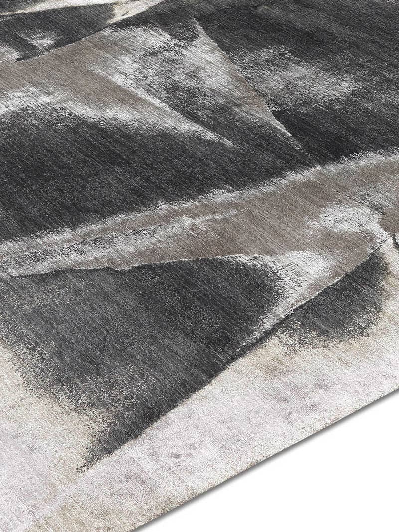 Tapis de luxe noué à la main Charcoal