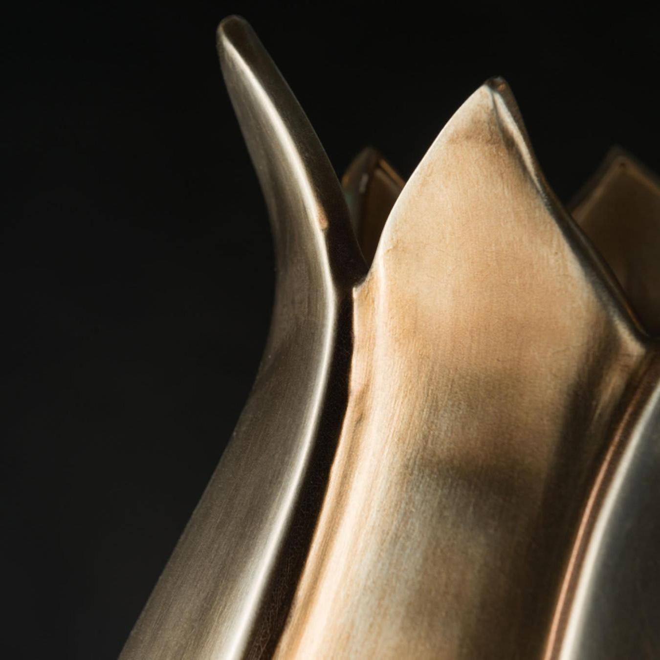 Vase Tulip en laiton