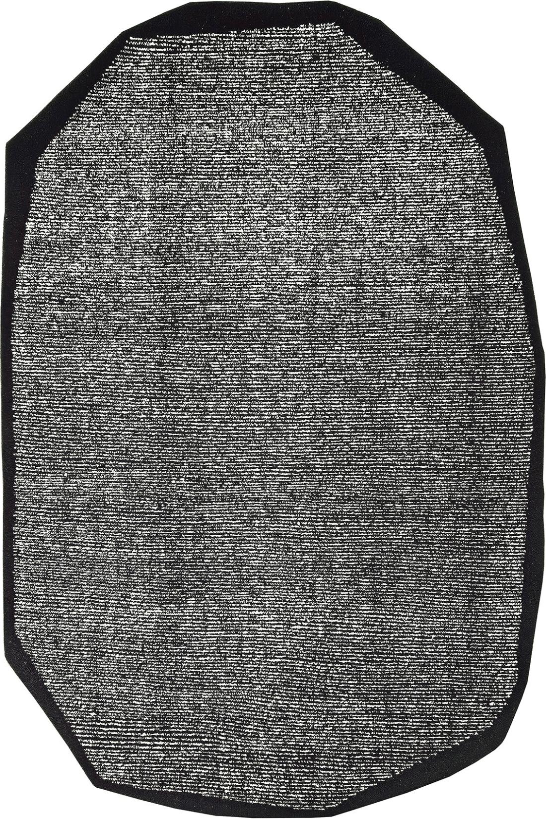 Cocoon 2 zwart wit tapijt | Maat: 250 × 350 cm