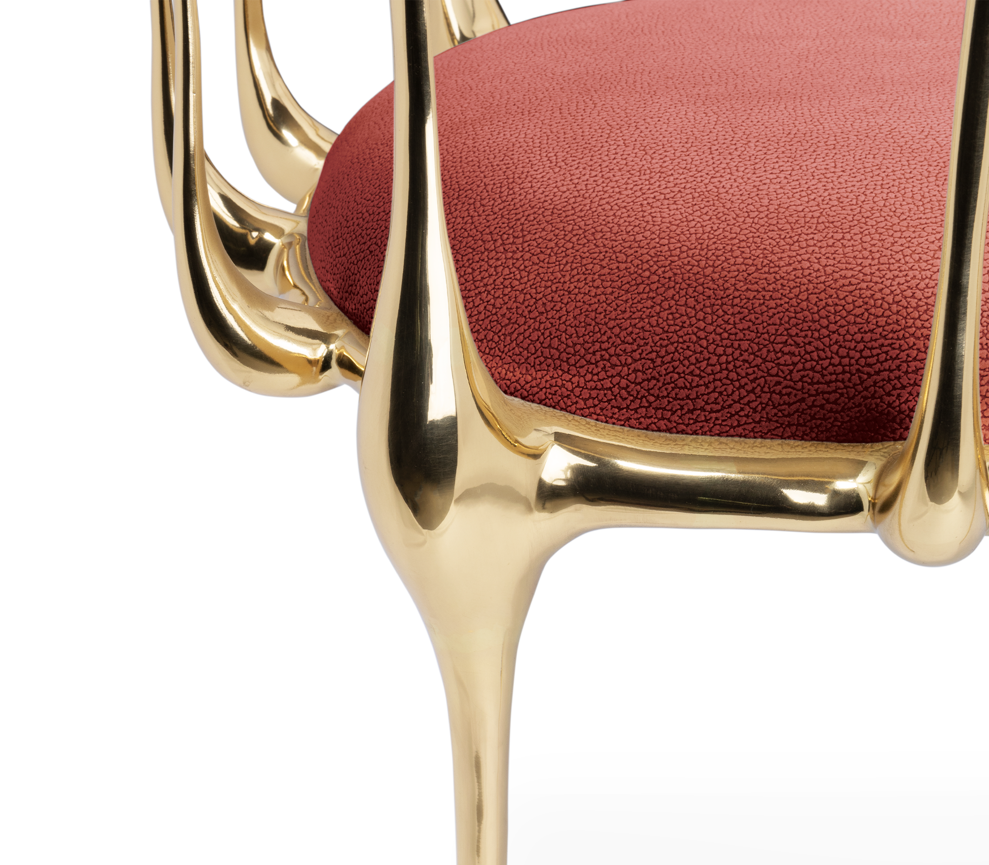 Chaise de luxe bordeaux