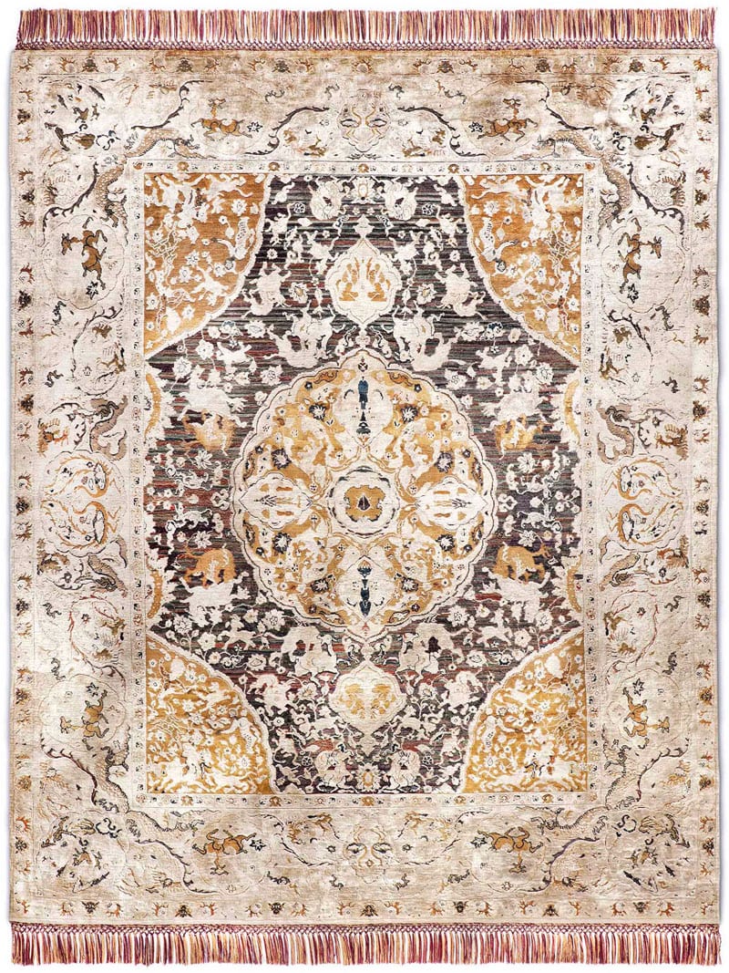 Tapis de luxe noué à la main Gold