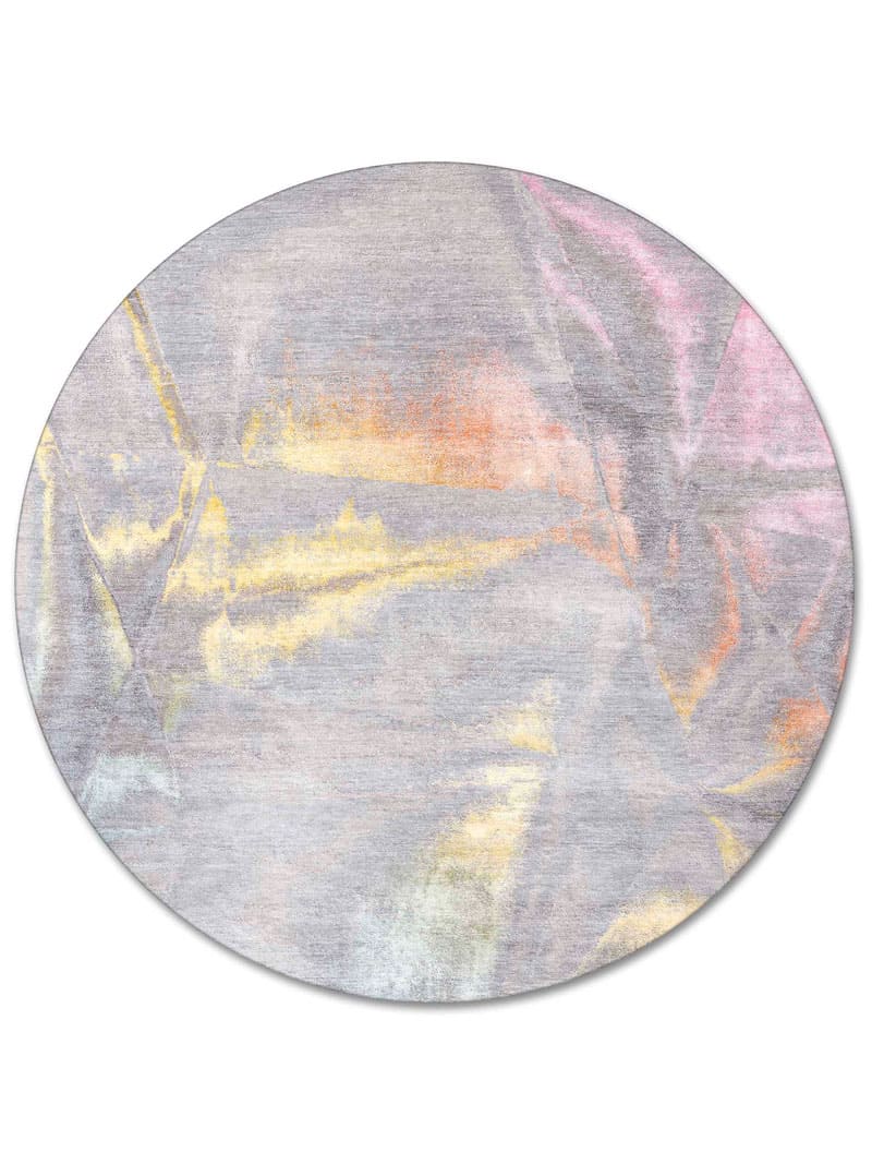 Rond Pastel handgeknoopt vloerkleed