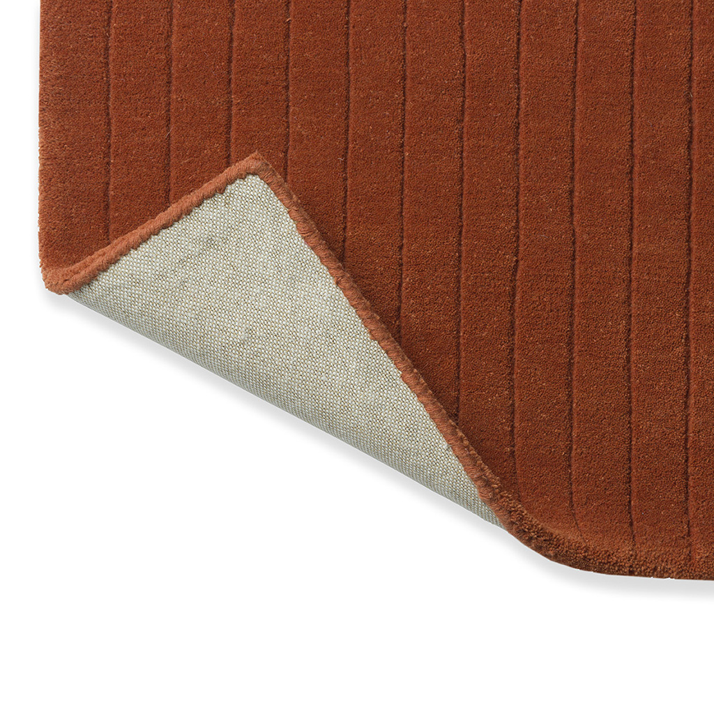 Decor Rhythm mandarijn designer handgemaakt vloerkleed