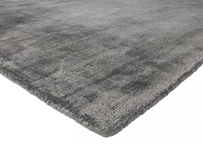 Tapis uni gris indien tissé main | Taille: 160 × 230 cm